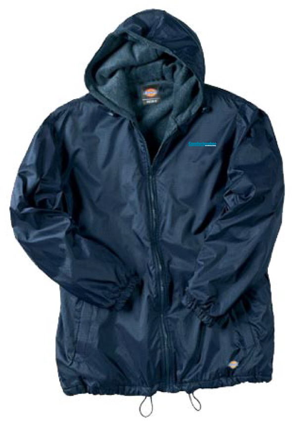 Dickies Fleece-Lined Hooded Nylon Jacket
