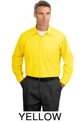 HVAC Redkap Long Sleeve Industrial Work Shirt - Click Image to Close